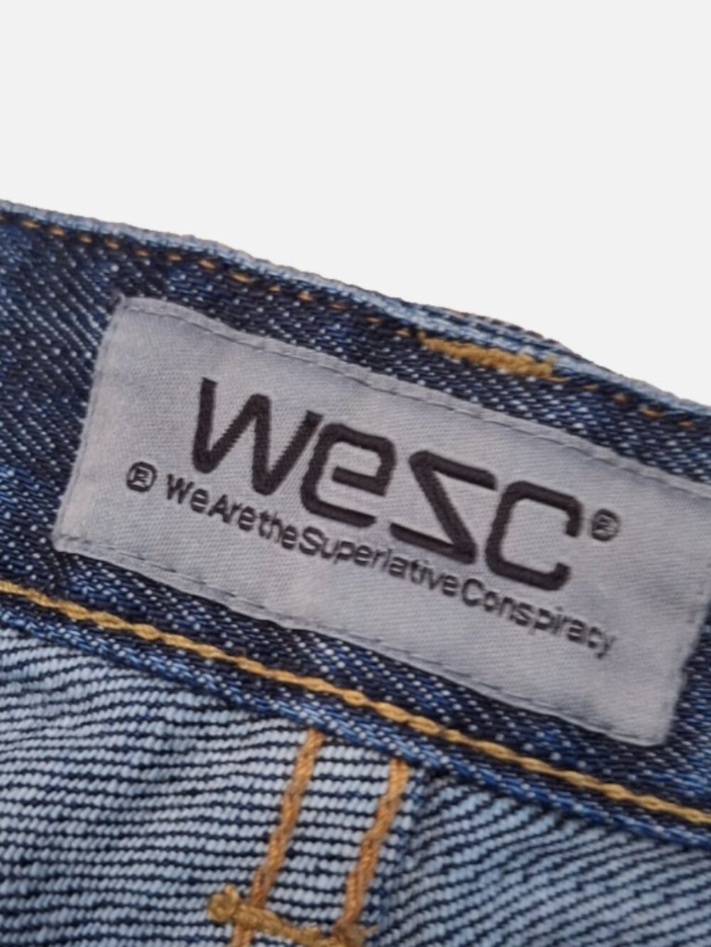 WeSC We Are The Superlative Conspiracy Eve Indigo Slim Straight Jeans W28 L32 - Picture 6 of 6